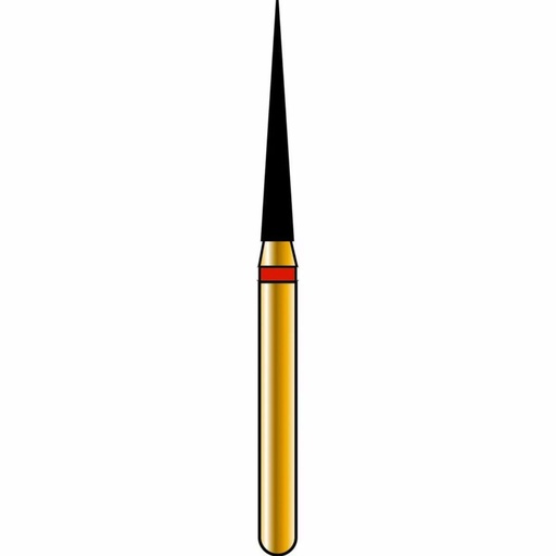 [G859-314-014-10.0-F] Needle Gold Diamond Burs