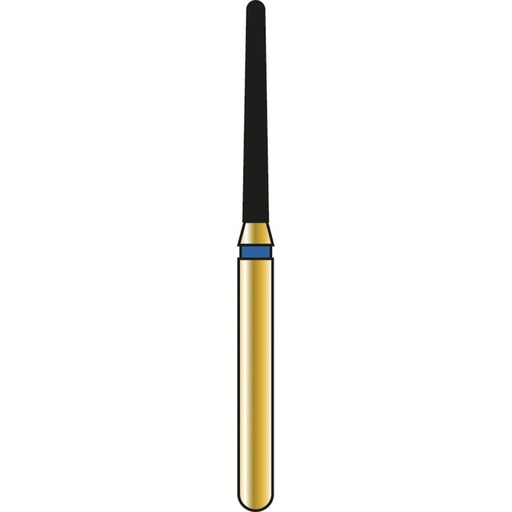 [G850-314-012-10.0-M] Round End Taper Gold Diamond Burs