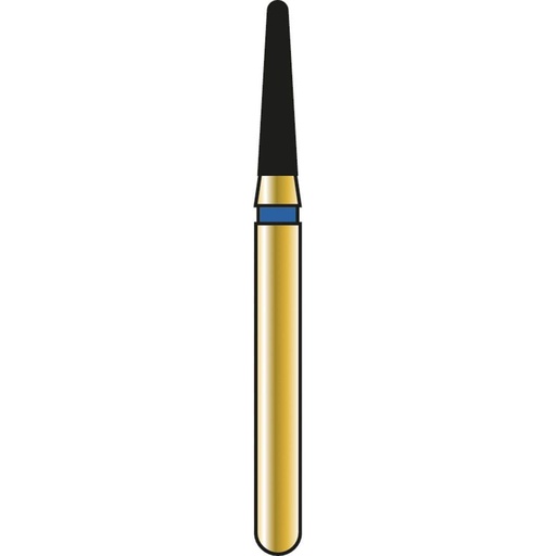 [G855-314-014-06.0-M] Round End Taper Gold Diamond Burs