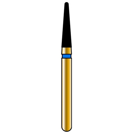 [G856-313-016-07.0-M] Round End Taper Gold Diamond Burs