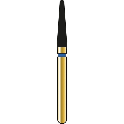 [G856-313-018-08.0-M] Round End Taper Gold Diamond Burs