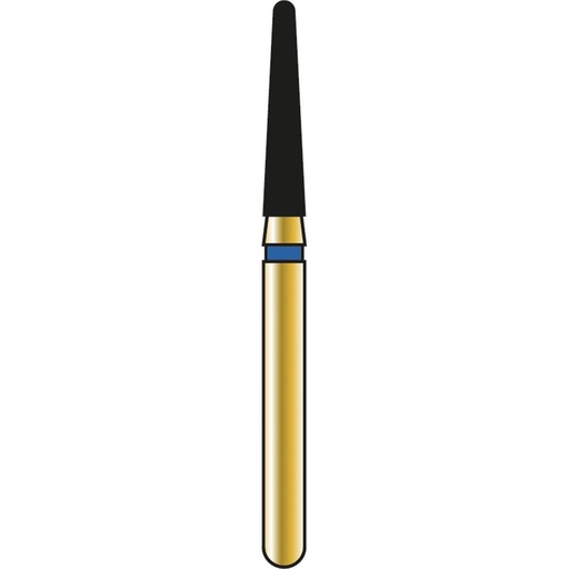 [G856-314-016-08.0-M] Round End Taper Gold Diamond Burs