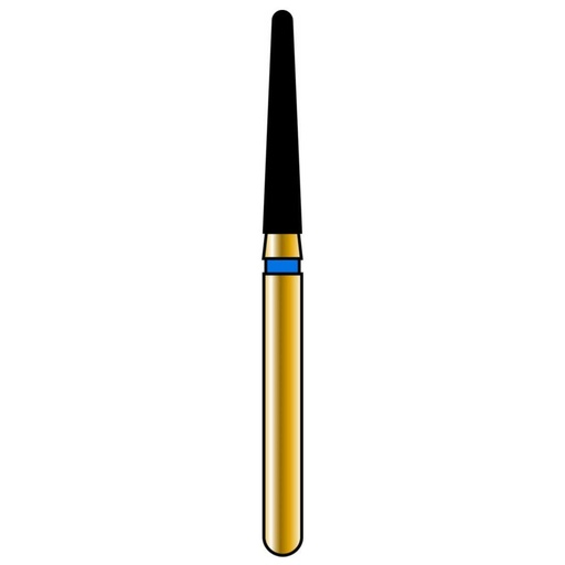 [G856-314-016-09.0-M] Round End Taper Gold Diamond Burs