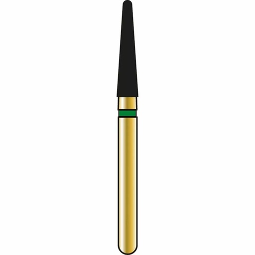 [G856-314-018-08.0-C] Round End Taper Gold Diamond Burs