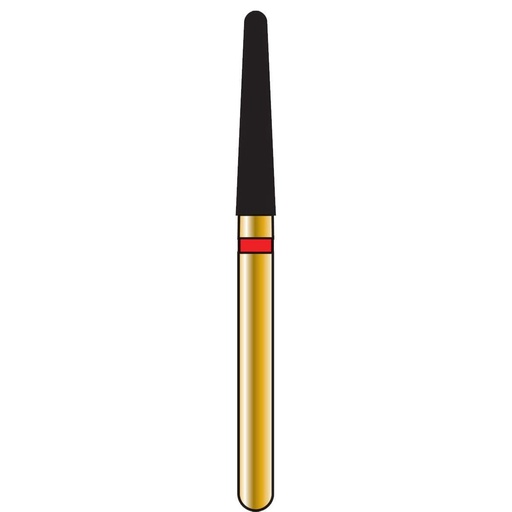 [G856-314-018-09.0-F] Round End Taper Gold Diamond Burs