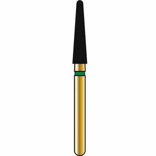 [G856-314-021-09.0-C] Round End Taper Gold Diamond Burs