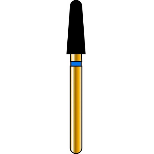 [G856-314-025-07.0-M] Round End Taper Gold Diamond Burs