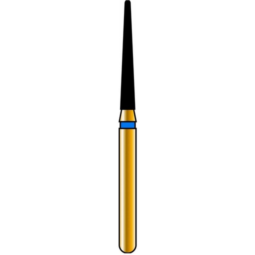 [G856L-314-014-10.0-M] Round End Taper Gold Diamond Burs