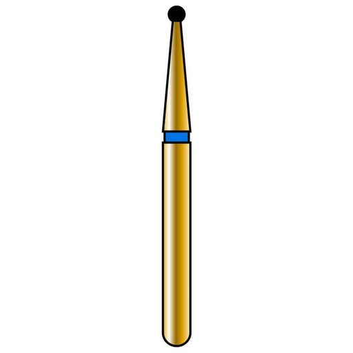 [G801-314-010-01.0-M] Round Gold Diamond Burs