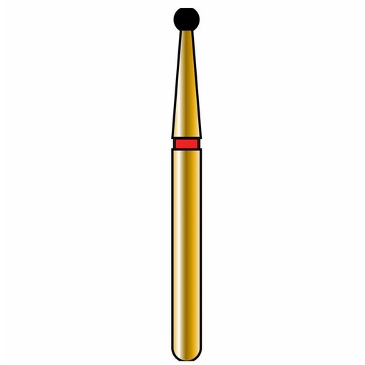 [G801-314-014-01.4-F] Round Gold Diamond Burs