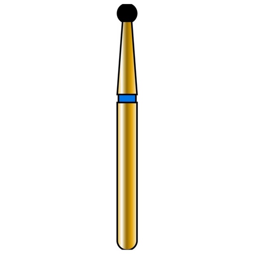 [G801-314-016-01.6-M] Round Gold Diamond Burs