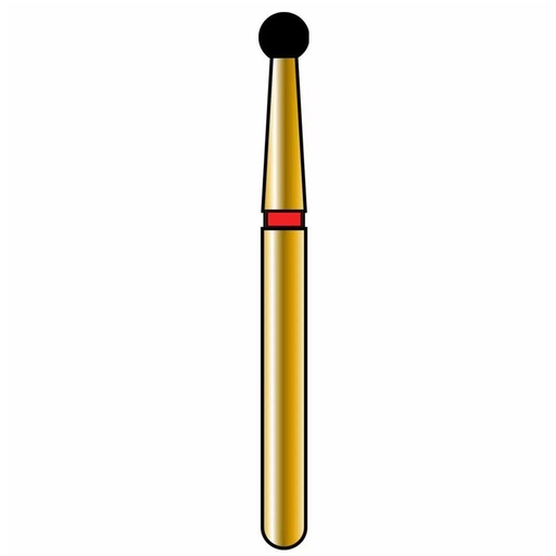 [G801-314-018-01.8-F] Round Gold Diamond Burs