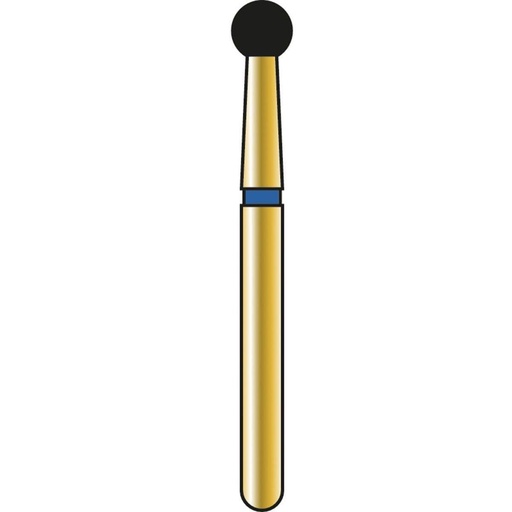 [G801-314-023-02.3-M] Round Gold Diamond Burs