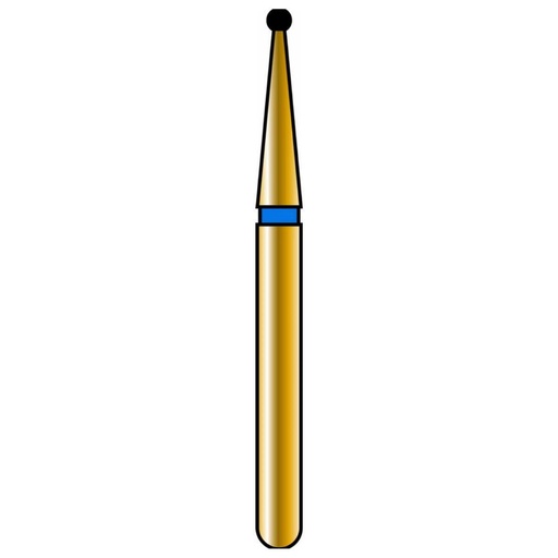 [G801-314-009-00.9-M] Round Gold Diamond Burs