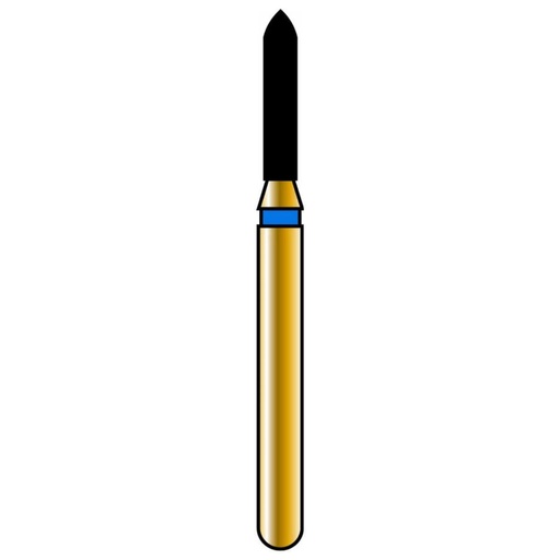 [G877-314-012-06.0-M] Torpedo Gold Diamond Burs