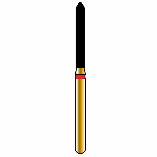 [G879-314-014-10.0-F] Torpedo Gold Diamond Burs
