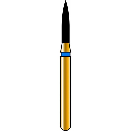[G860-314-012-06.5-F] Flame Gold Diamond Burs