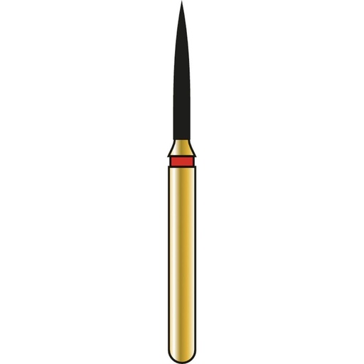 [G862-314-010-08.0-F] Flame Gold Diamond Burs