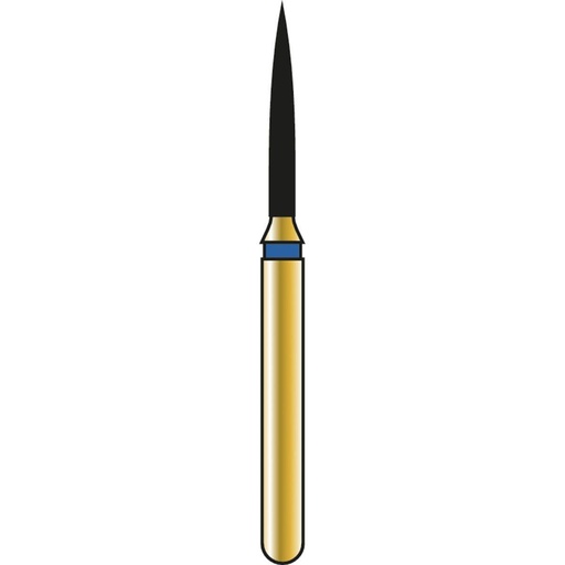 [G862-314-010-08.0-M] Flame Gold Diamond Burs