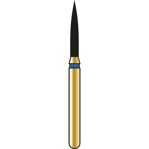 [G862-314-012-08.0-M] Flame Gold Diamond Burs