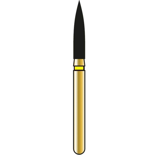 [G862-314-016-08.0-EF] Flame Gold Diamond Burs