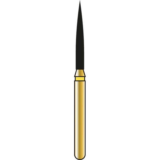 [G863-314-012-10.0-EF] Flame Gold Diamond Burs