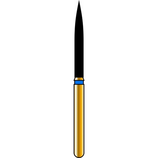 [G864-314-014-12.0-M] Flame Gold Diamond Burs