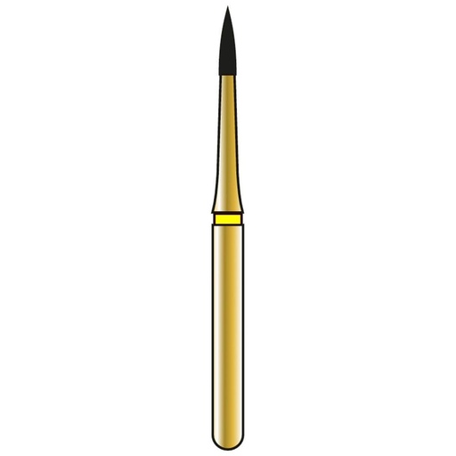 [G889-314-009-03.5-EF] Flame Gold Diamond Burs