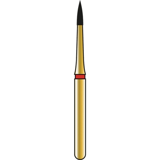 [G889-314-009-03.5-F] Flame Gold Diamond Burs