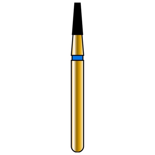 [G845-314-014-04.0-M] Flat End Taper Gold Diamond Burs