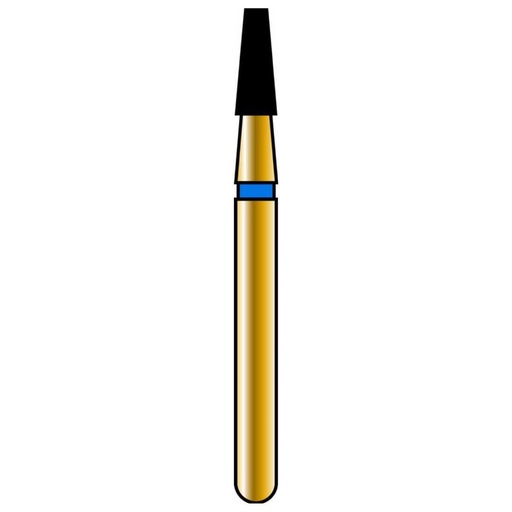 [G845-314-016-04.0-M] Flat End Taper Gold Diamond Burs