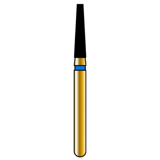 [G846-314-016-07.0-M] Flat End Taper Gold Diamond Burs