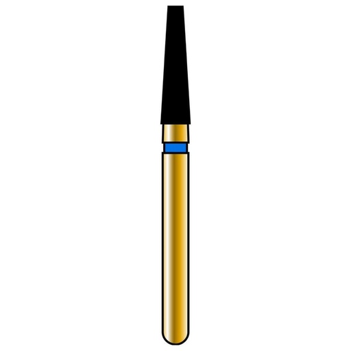 [G846-314-018-07.0-M] Flat End Taper Gold Diamond Burs