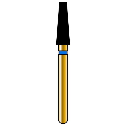 [G846-314-023-07.0-M] Flat End Taper Gold Diamond Burs