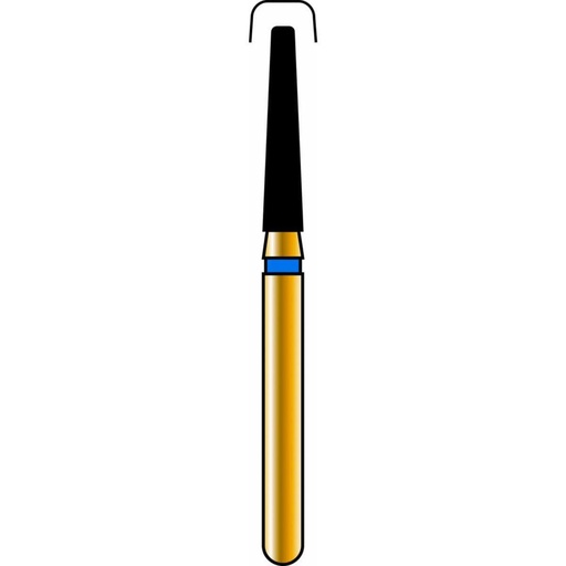 [G847-314-016-08.0-M] Flat End Taper Gold Diamond Burs