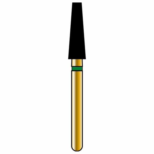 [G847-314-025-08.0-C] Flat End Taper Gold Diamond Burs