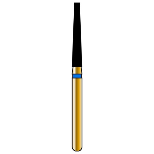 [G848-314-016-10.0-M] Flat End Taper Gold Diamond Burs