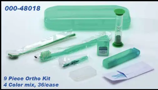[5613] 9-piece Orthodontic Patient Care Kit, Un-imprinted, 36/case