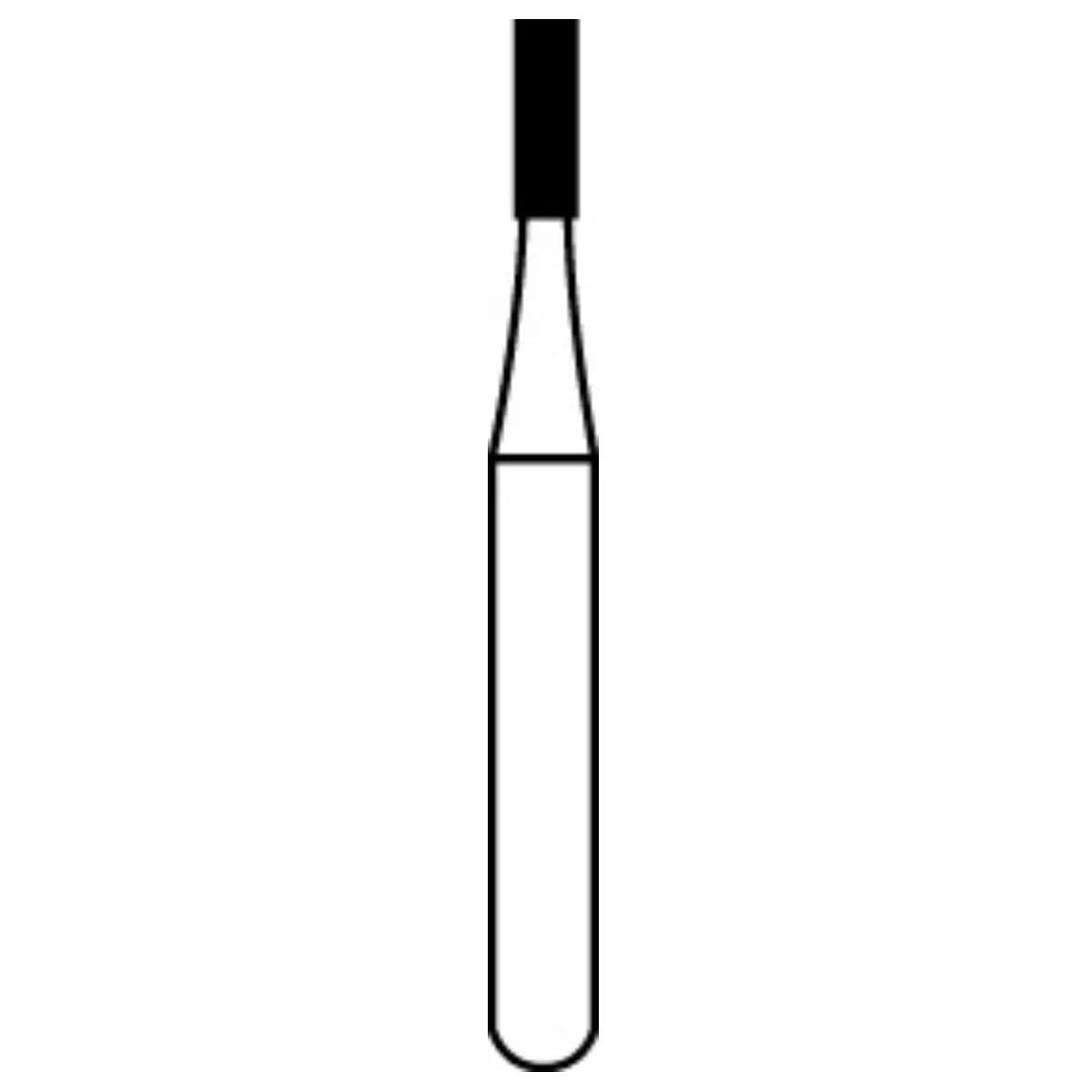557 Cylinder Flat End Carbide - Flat End X-Cut Surgical Length